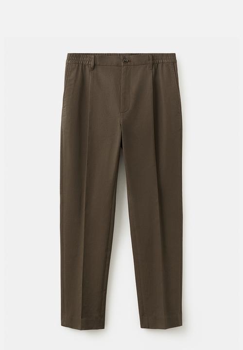 MANGO - Trousers Roberto2 - Brown