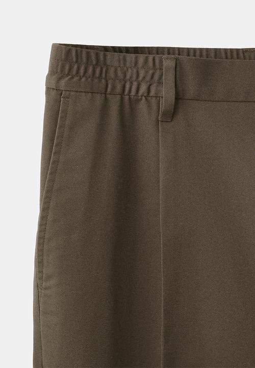 MANGO - Trousers Roberto2 - Brown