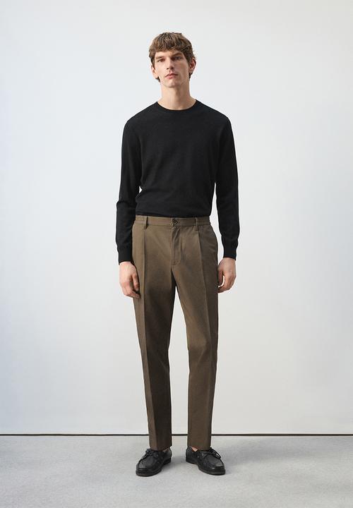 MANGO - Trousers Roberto2 - Brown