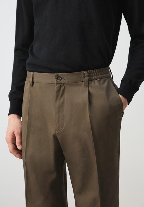 MANGO - Trousers Roberto2 - Brown