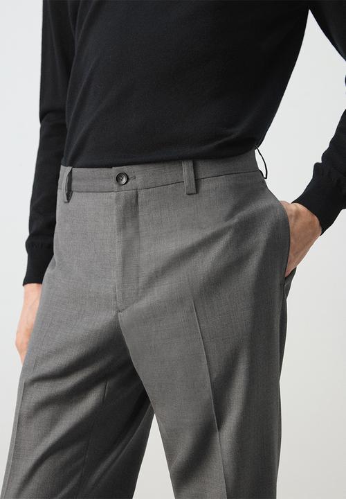 MANGO - Trousers Ricardo - Gray