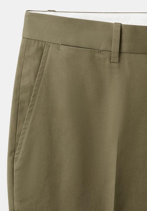 MANGO - Trousers Dublino - Dark Green
