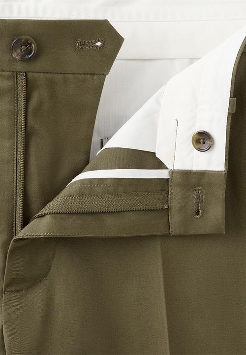 MANGO - Trousers Dublino - Dark Green
