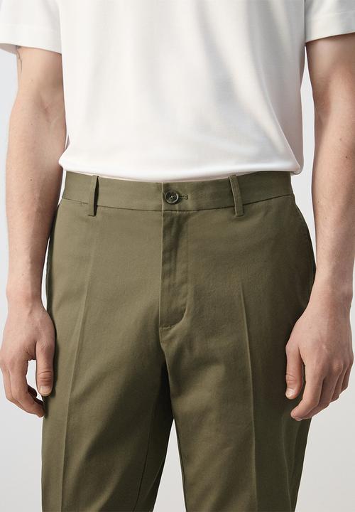 MANGO - Trousers Dublino - Dark Green