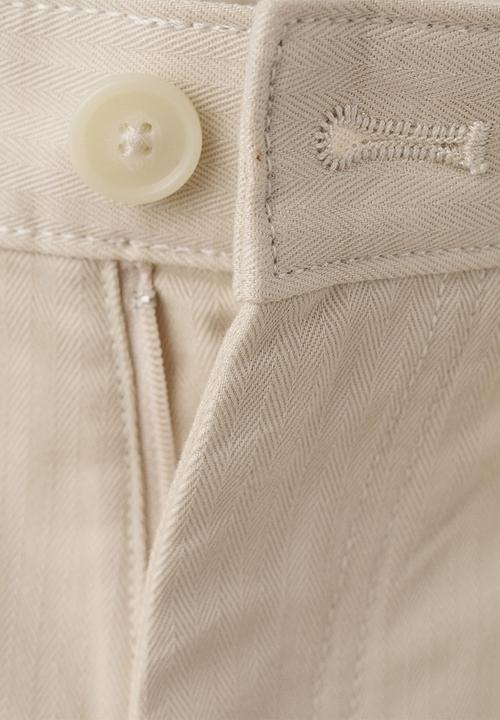 MANGO - Trousers Oren - Light/Pastel Brown