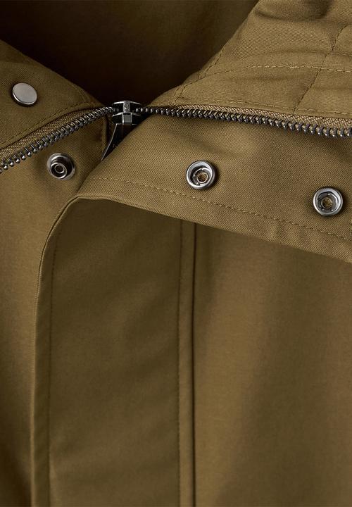 MANGO - Parka Iker - Dark Yelow