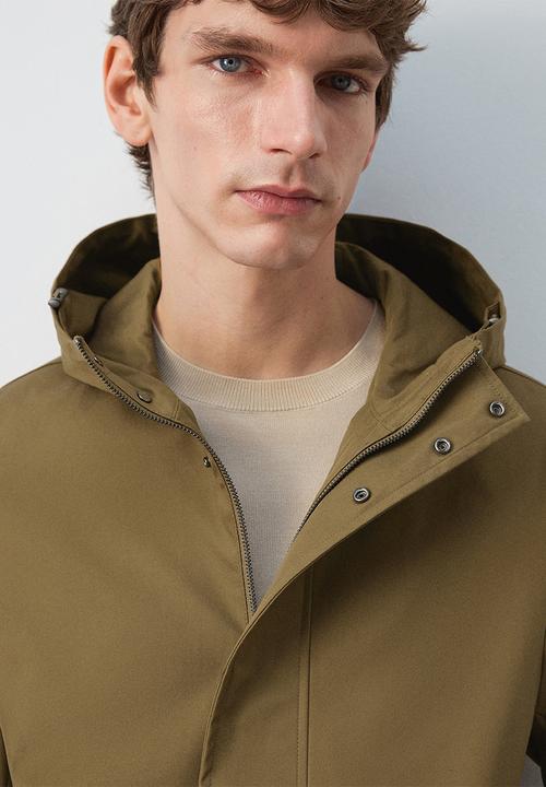 MANGO - Parka Iker - Dark Yelow