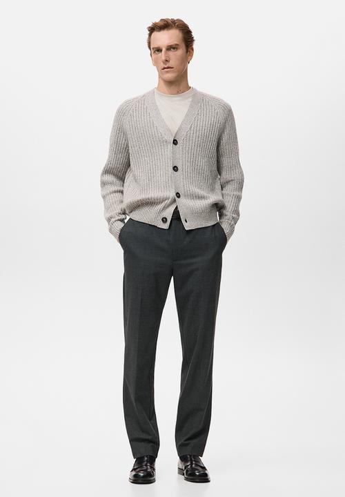 MANGO - Trousers Atlas - Dark Grey