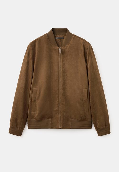 MANGO - Jacket Bero - Dark Brown