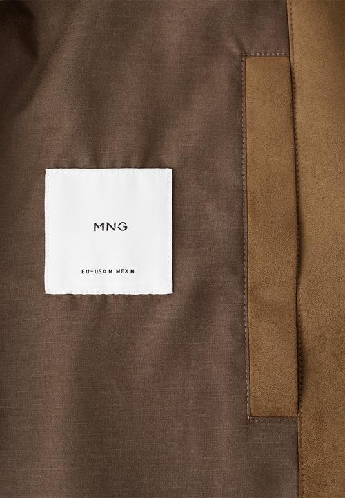 MANGO - Jacket Bero - Dark Brown