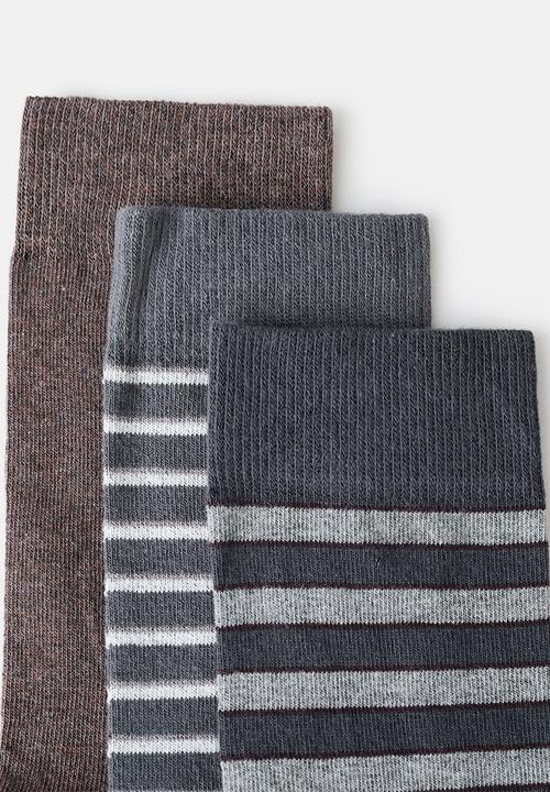 MANGO - Socks Trira2 - Brown