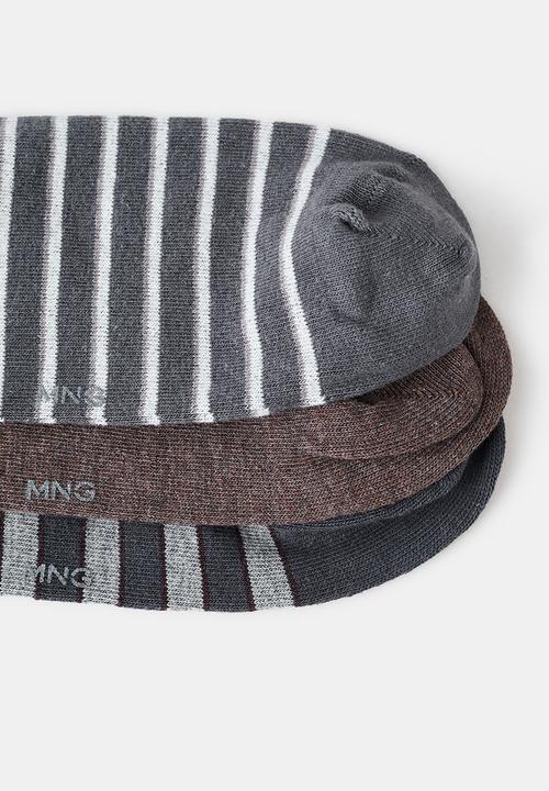MANGO - Socks Trira2 - Brown