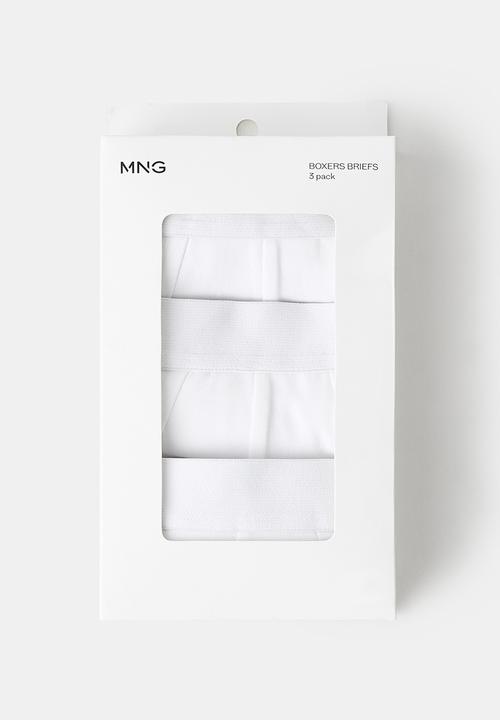 MANGO - Boxers Triwhite - White