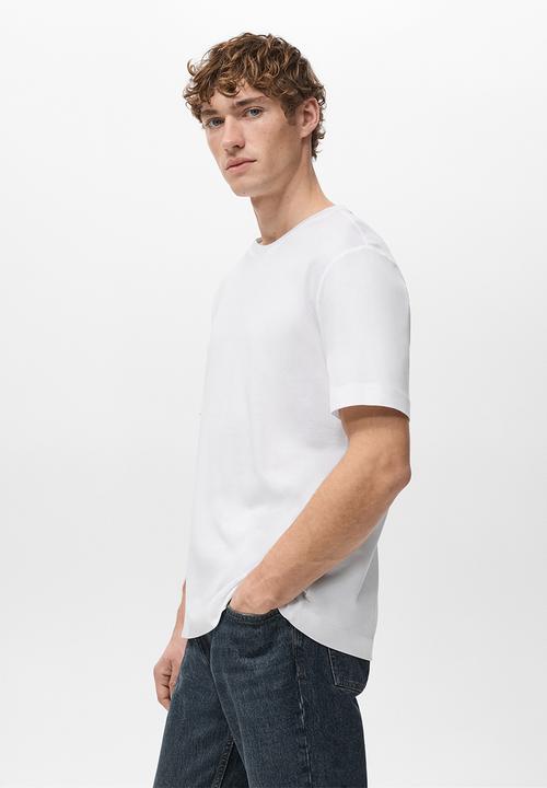 MANGO - T-Shirt  Bellow - White