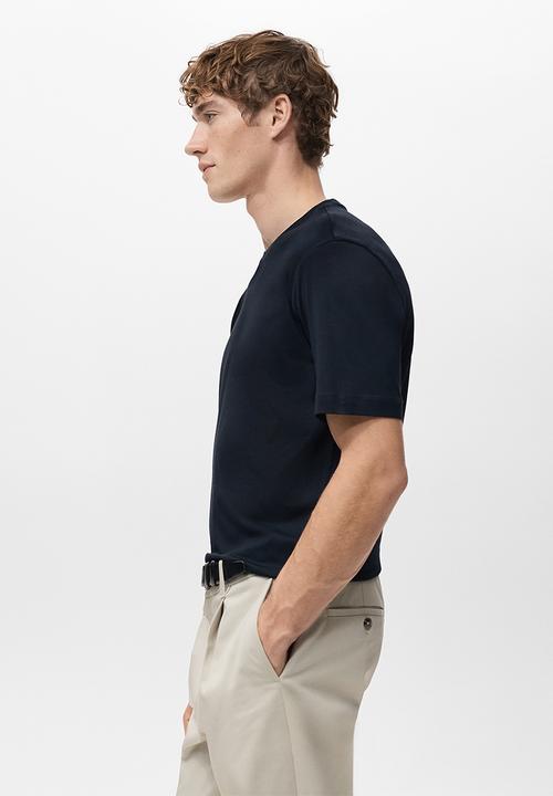 MANGO - T-Shirt  Bellow - Navy