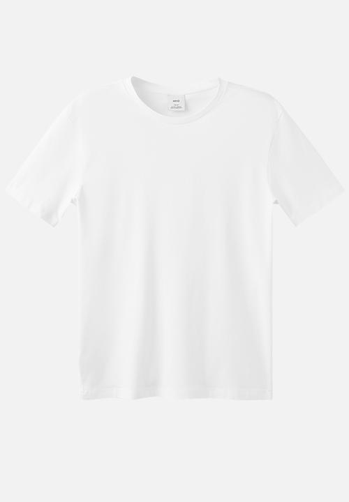 MANGO - 2 Pack Stretch Tees - White