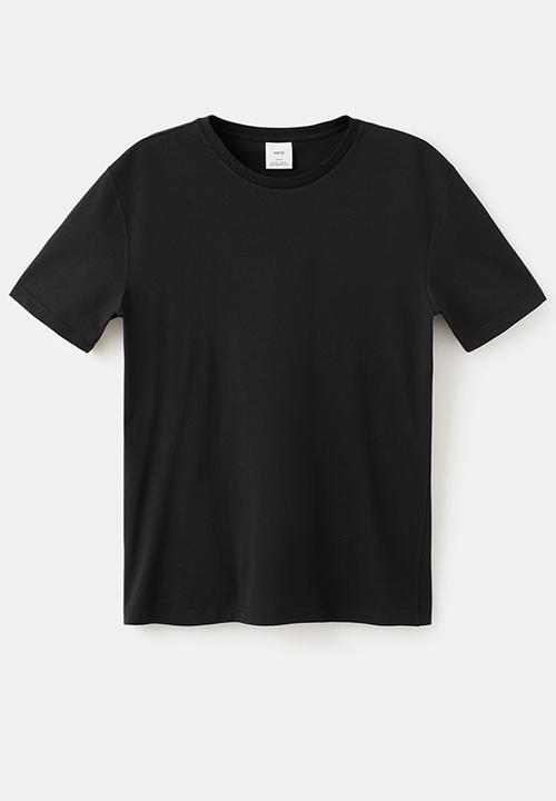 MANGO - 2 Pack Stretch Tees - black