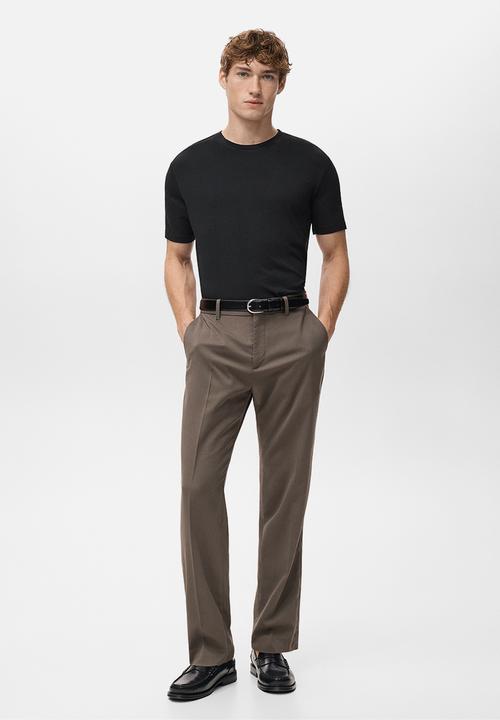 MANGO - 2 Pack Stretch Tees - black