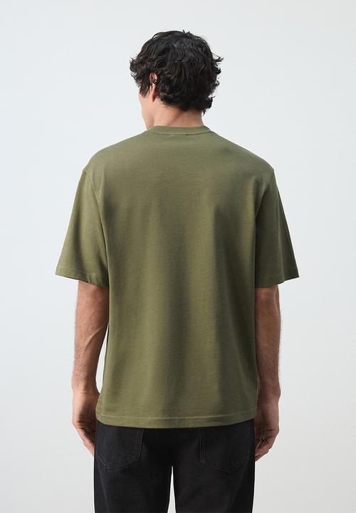 MANGO - T-Shirt  Anouk - Dark Green
