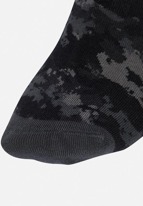 adidas Originals - Camo Crew Sock 2-Pack - Carbon Grey /Black