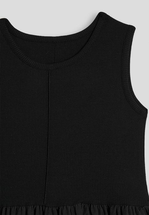Pop Candy - Sleeveless maxi skater dress - black