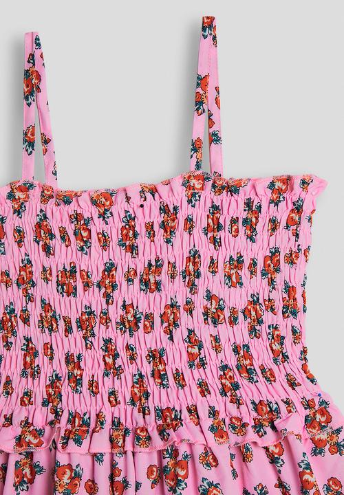 Pop Candy - Shirred bodice jumpsuit - pink/floral aop