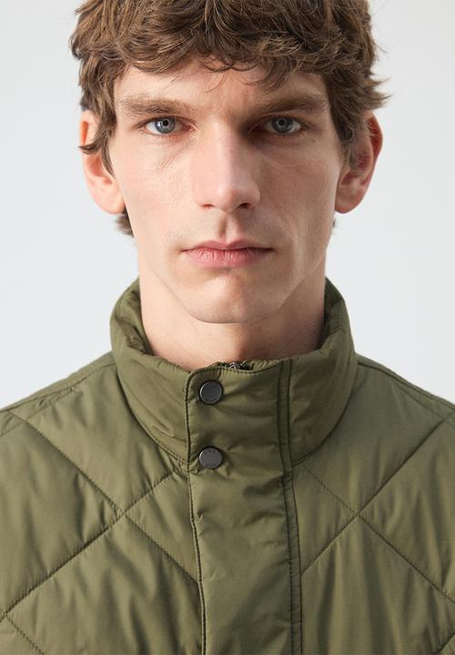 MANGO - Outer Vest Hugo - Dark Green
