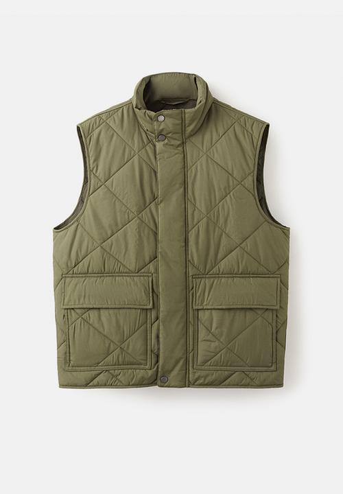 MANGO - Outer Vest Hugo - Dark Green