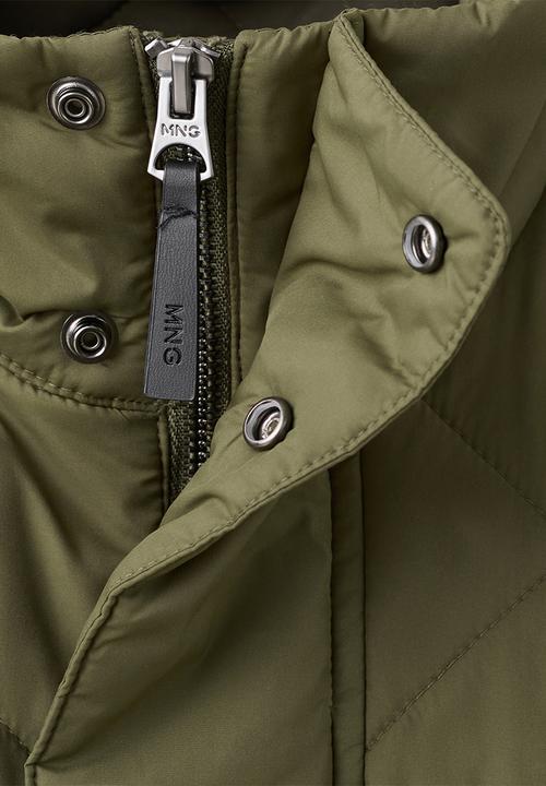 MANGO - Outer Vest Hugo - Dark Green
