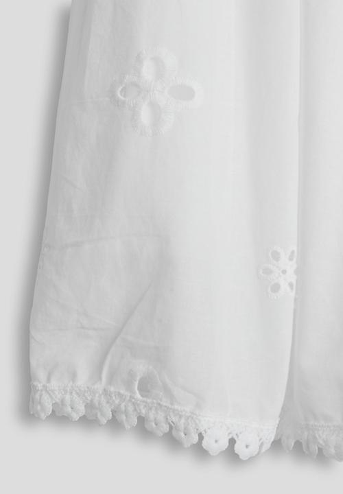 Pop Candy - Scalloped hem skirt - white