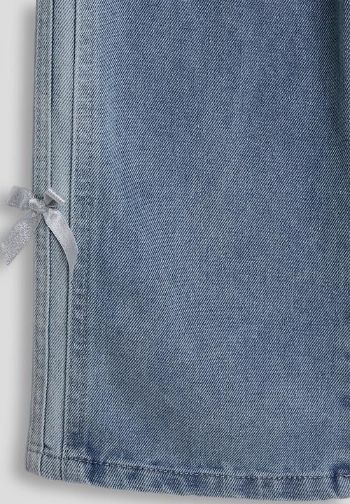 Pop Candy - Side ribbon denim jeans - blue