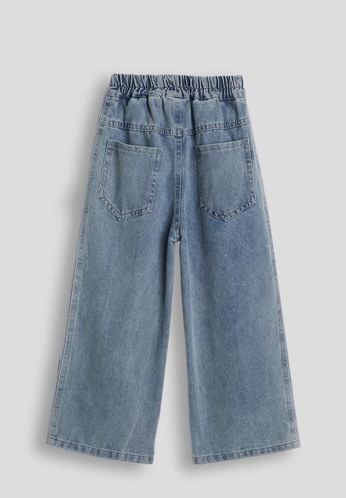 Pop Candy - Side ribbon denim jeans - blue