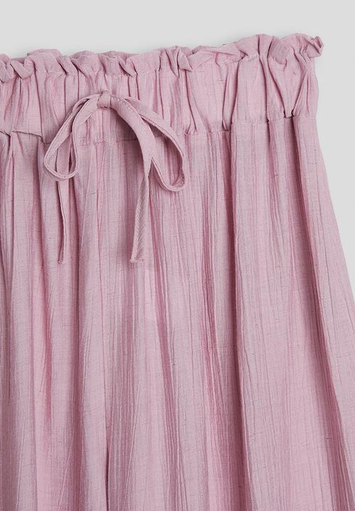 Pop Candy - Paperbag waist pants - pink