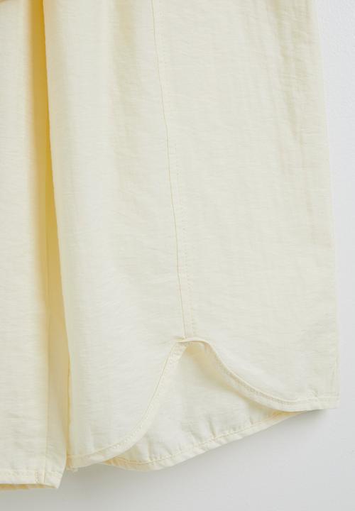 Pop Candy - Pierrot collar top with pants - butter cream