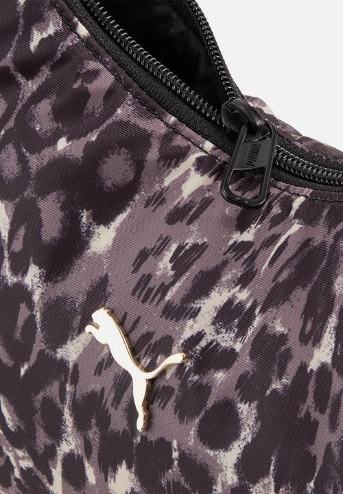 PUMA - Pop Medium Prism Bag - Puma Black-Leopard Aop