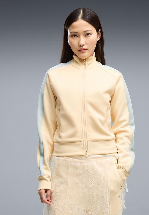 PUMA - T7 Always On Short Track Jacket - Buttercream-Créme De Mint
