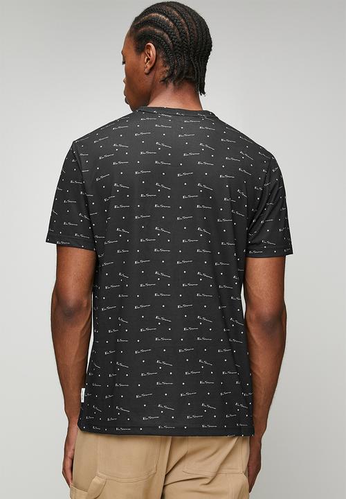 Ben Sherman - Ben Tar Aop Tee Shirt - Black