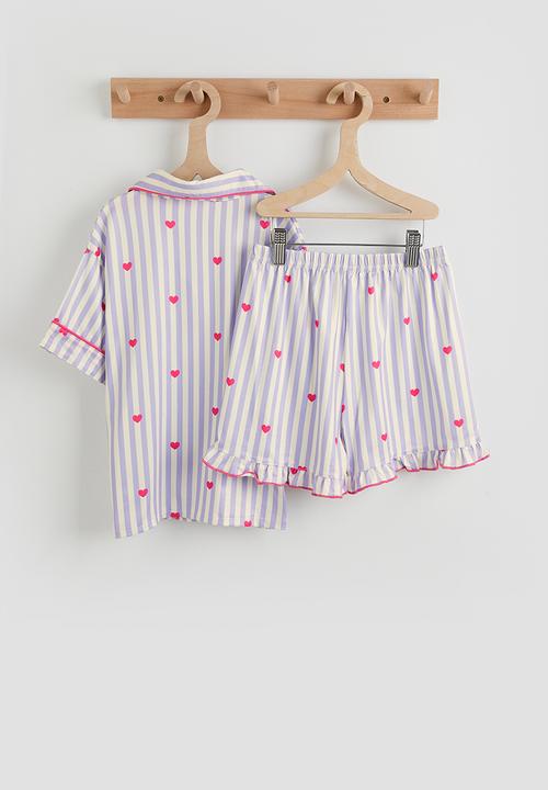 Pop Candy - Sleep shirt and shorts - multi