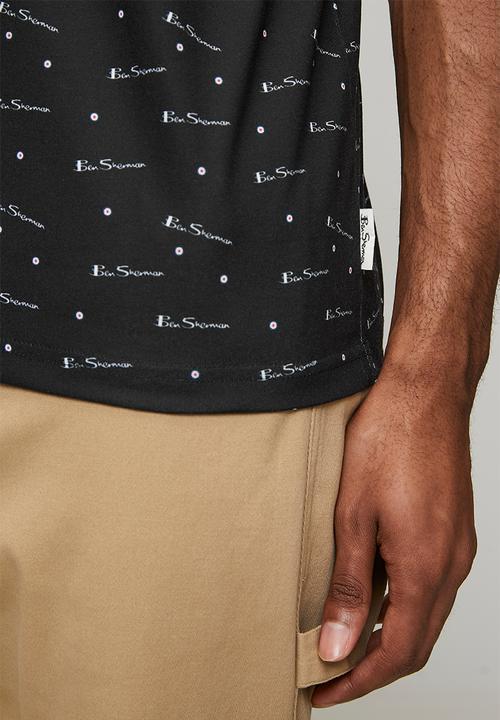 Ben Sherman - Ben Tar Aop Tee Shirt - Black
