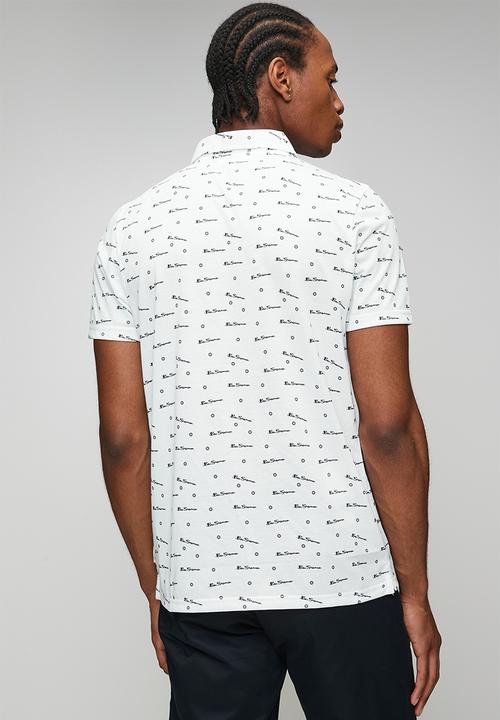 Ben Sherman - Ben Tar Aop Polo - White