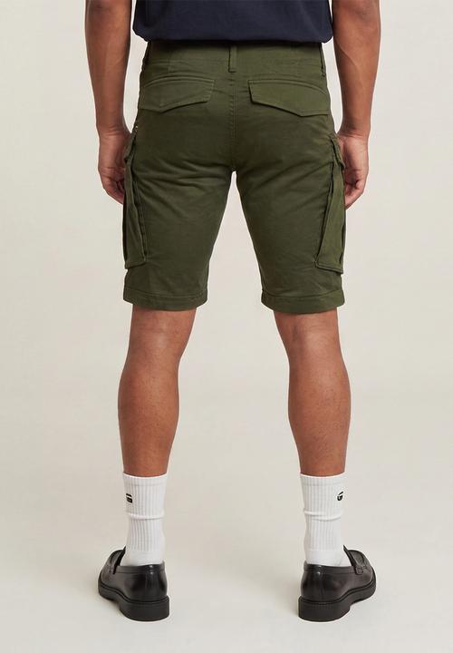 G-STAR - Rovic Zip Regular Short - Dk Bronze Green