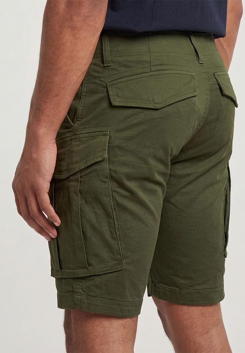 G-STAR - Rovic Zip Regular Short - Dk Bronze Green