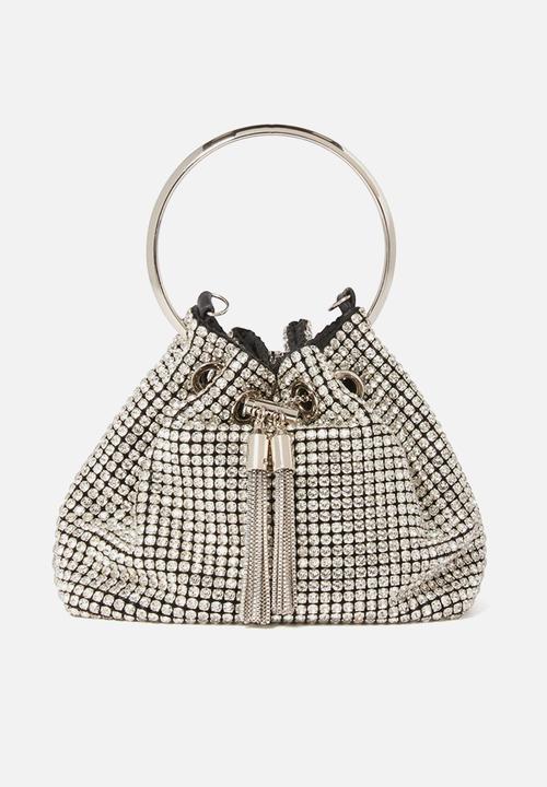 Forever New - Skylah sparkle metal handle bag in silver
