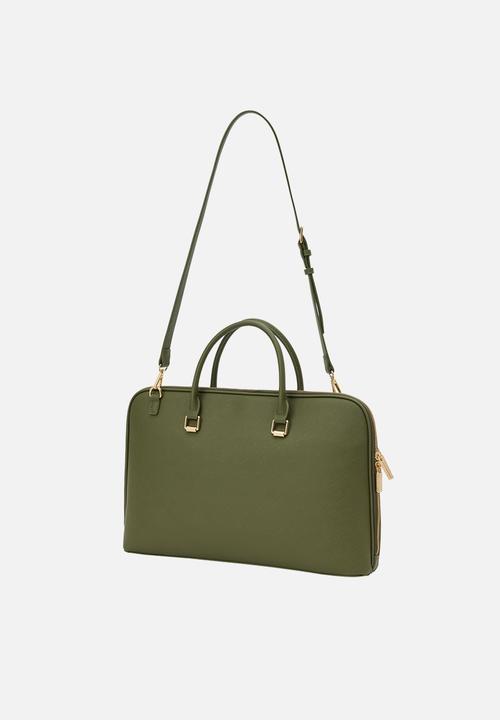Forever New - Anita slimline laptop bag in olive