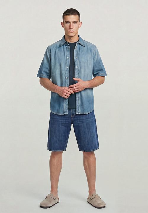 G-STAR - Deeggie Short - Worn In Watercurrent