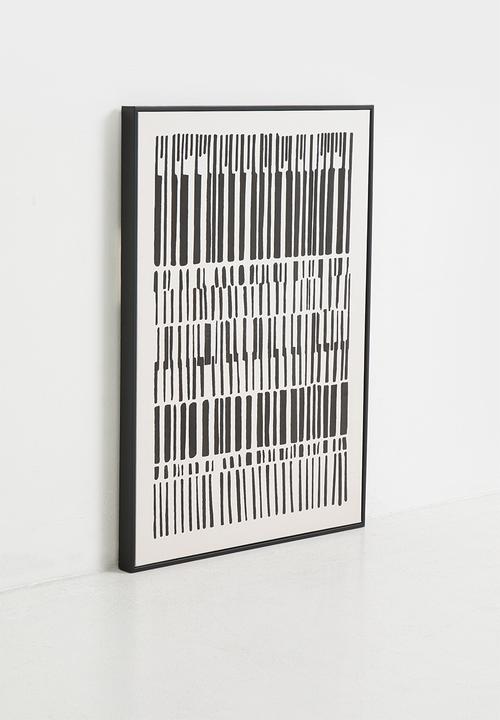 Sixth Floor - Linear Framed Wall Art - Black