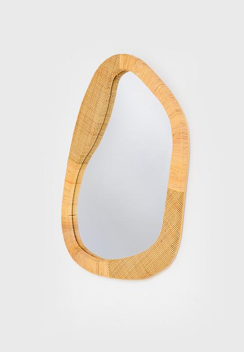 Sixth Floor - Rattan Mirror Natural 59x3.5x80cm