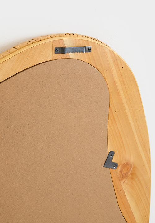 Sixth Floor - Rattan Mirror Natural 59x3.5x80cm