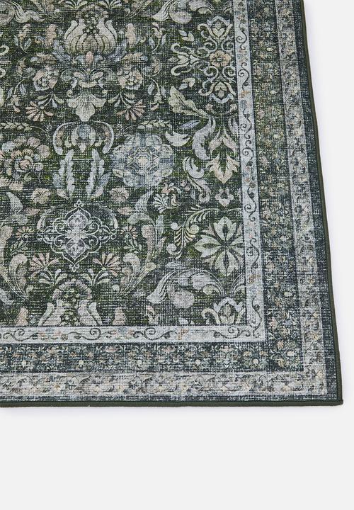Sixth Floor - Etta Floral Rug Olive