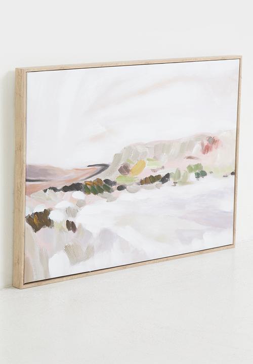Sixth Floor - Hills Framed Wall Art - Natural